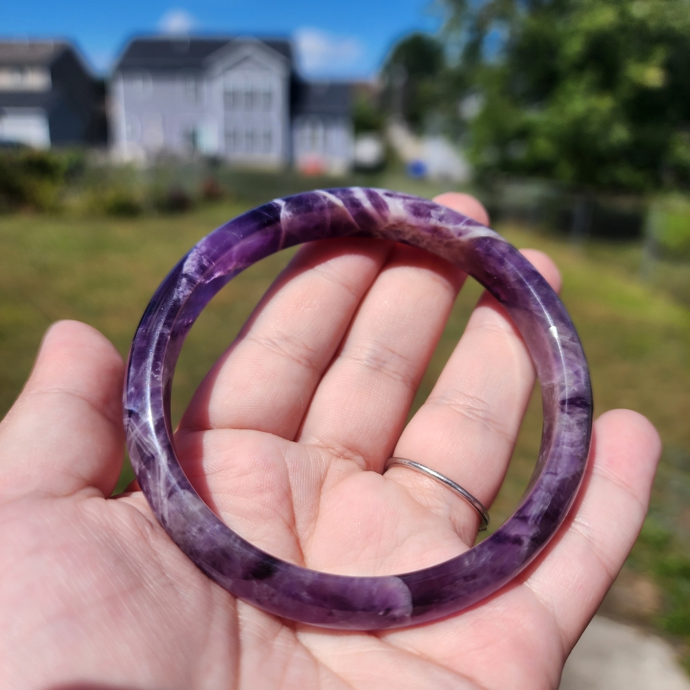Natural Amethyst Bangle - image 4